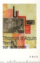 TEXTES SUR LA MORALE 